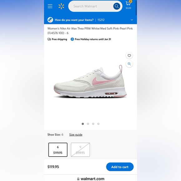 NEW Nike White and Pink Sneakers with Air Cushioning and Textured Sole - Picture 4 of 12